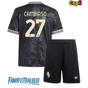 Juventus Andrea Cambiaso #27 Echipament de Fotbal Replică 2025-26 Copii Treilea (+ Șorturi)